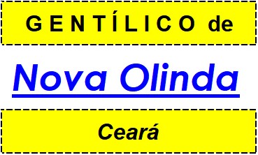 Gentílico da Cidade Nova Olinda