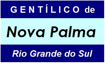 Gentílico da Cidade Nova Palma