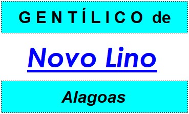 Gentílico da Cidade Novo Lino