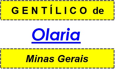 Gentílico da Cidade Olaria