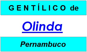 Gentílico da Cidade Olinda