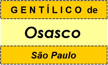 Gentílico da Cidade Osasco