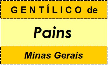 Gentílico da Cidade Pains