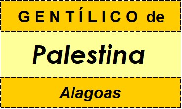 Gentílico da Cidade Palestina