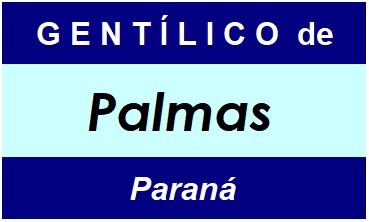 Gentílico da Cidade Palmas