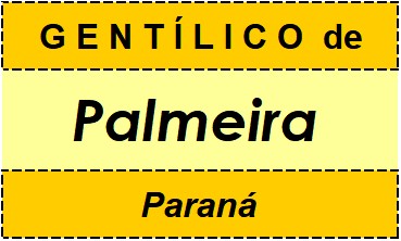 Gentílico da Cidade Palmeira