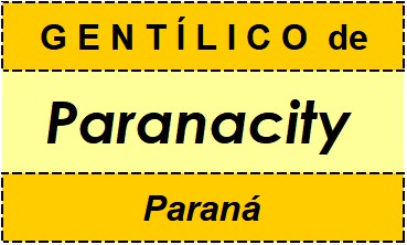 Gentílico da Cidade Paranacity