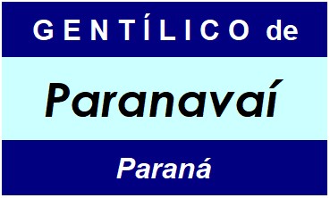 Gentílico da Cidade Paranavaí