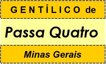 Gentílico da Cidade Passa Quatro