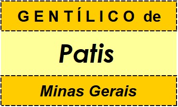 Gentílico da Cidade Patis