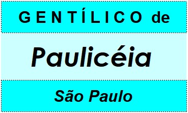 Gentílico da Cidade Paulicéia