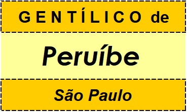 Gentílico da Cidade Peruíbe