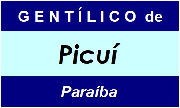 Gentílico da Cidade Picuí