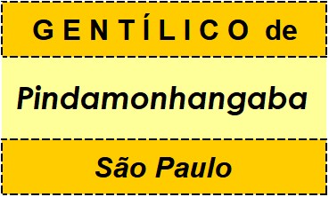 Gentílico da Cidade Pindamonhangaba