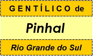 Gentílico da Cidade Pinhal