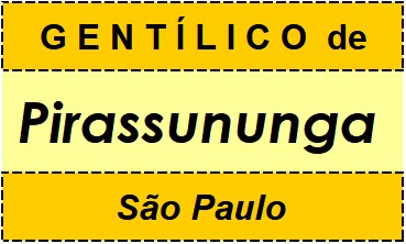 Gentílico da Cidade Pirassununga