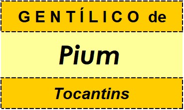 Gentílico da Cidade Pium