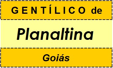 Gentílico da Cidade Planaltina