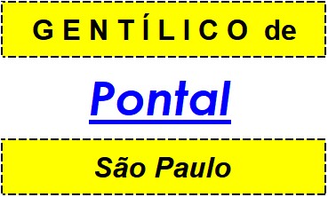 Gentílico da Cidade Pontal