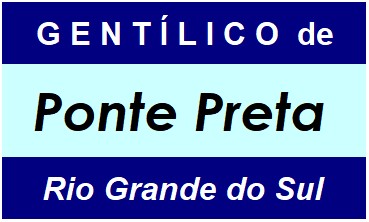 Gentílico da Cidade Ponte Preta