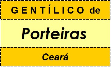 Gentílico da Cidade Porteiras