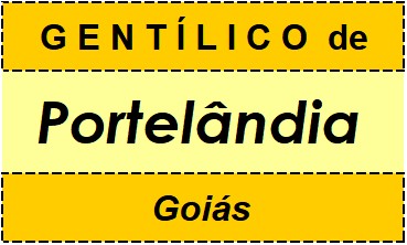 Gentílico da Cidade Portelândia