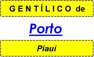 Gentílico da Cidade Porto