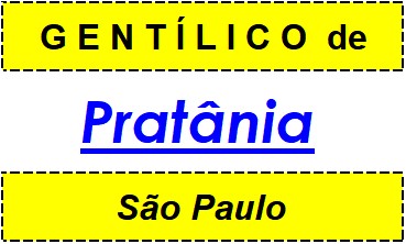 Gentílico da Cidade Pratânia