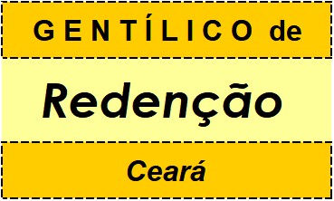 Gentílico da Cidade Redenção