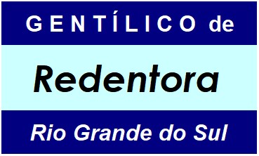 Gentílico da Cidade Redentora