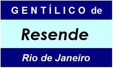 Gentílico da Cidade Resende