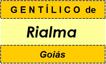 Gentílico da Cidade Rialma