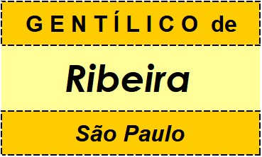 Gentílico da Cidade Ribeira