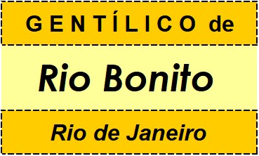 Gentílico da Cidade Rio Bonito