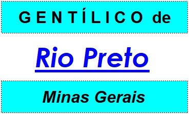 Gentílico da Cidade Rio Preto