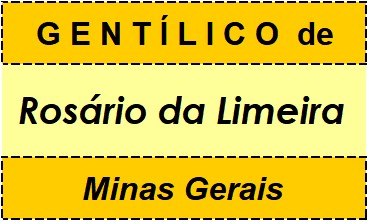 Gentílico da Cidade Rosário da Limeira