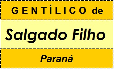 Gentílico da Cidade Salgado Filho