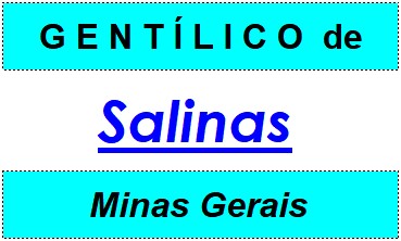 Gentílico da Cidade Salinas