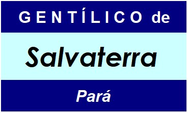 Gentílico da Cidade Salvaterra