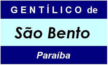 Gentílico da Cidade São Bento