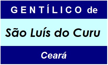 Gentílico da Cidade São Luís do Curu