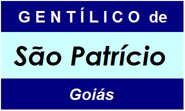 Gentílico da Cidade São Patrício