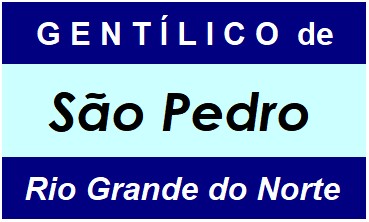 Gentílico da Cidade São Pedro