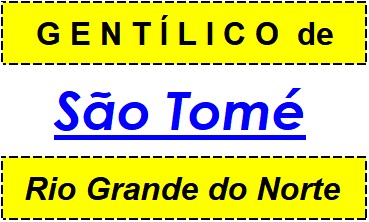 Gentílico da Cidade São Tomé