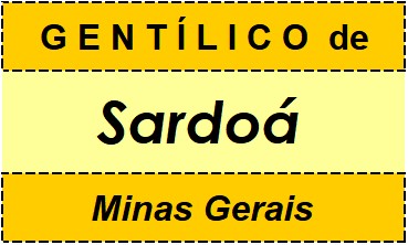 Gentílico da Cidade Sardoá