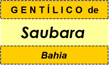 Gentílico da Cidade Saubara