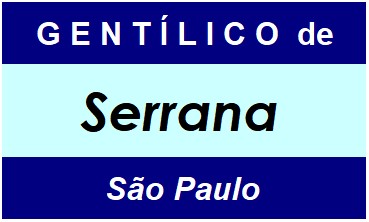 Gentílico da Cidade Serrana