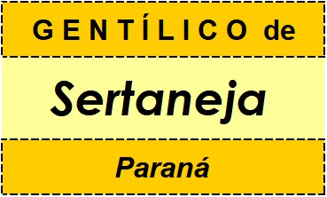 Gentílico da Cidade Sertaneja