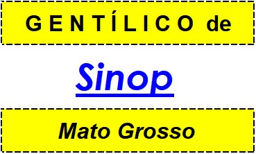 Gentílico da Cidade Sinop