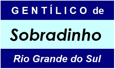 Gentílico da Cidade Sobradinho